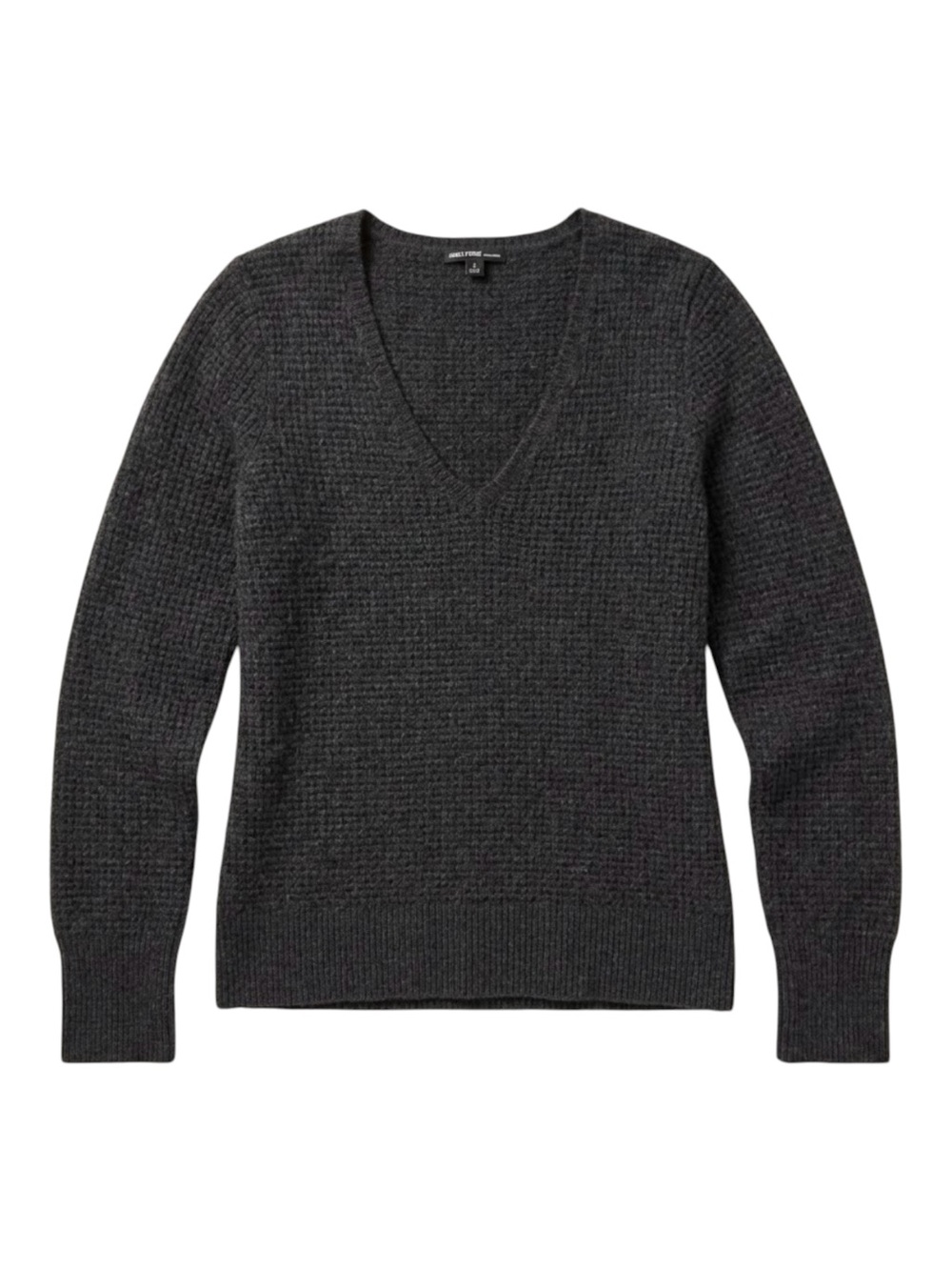 JAMES PERSE 100% Cashmere Women’s V Neck Sweater Charcoal Grey Size 0
